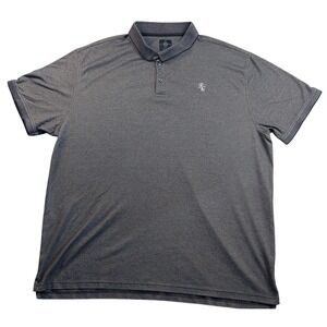 Masters Mark Gray Polo Shirt Mens XXXL Casual Golf Cotton Blend RC Logo Lq